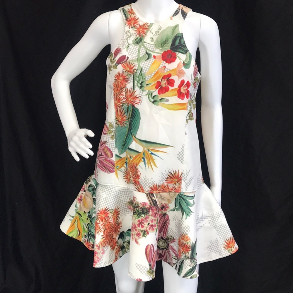 New Cameo Botanical Print Dress